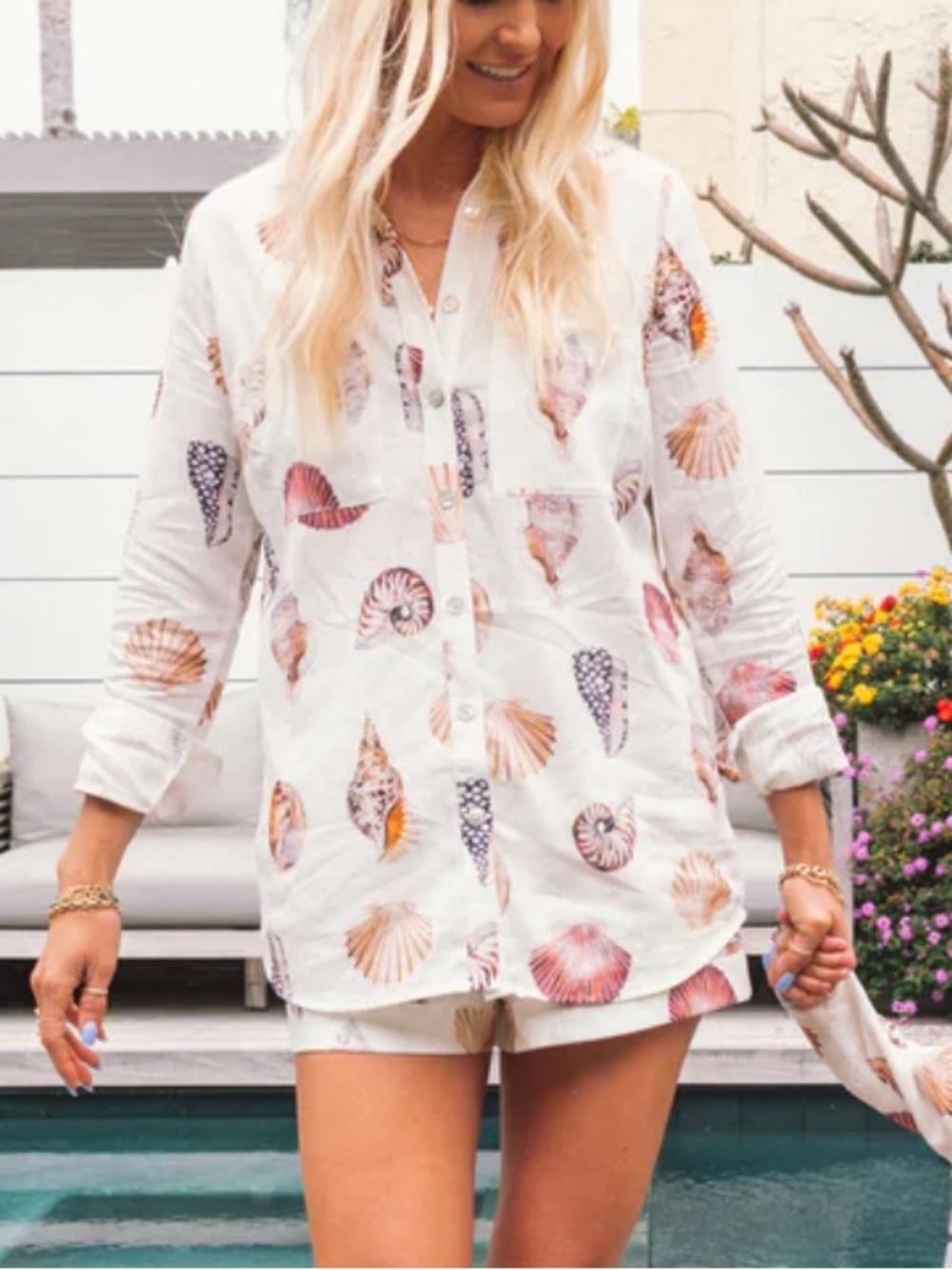 Show Me Your Mumu Presto Linen Shell Shirt sz. S